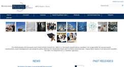 Desktop Screenshot of apcc.gov.au