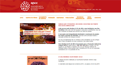 Desktop Screenshot of apcc.org.pt