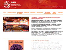Tablet Screenshot of apcc.org.pt
