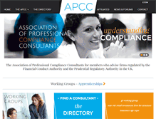 Tablet Screenshot of apcc.org.uk